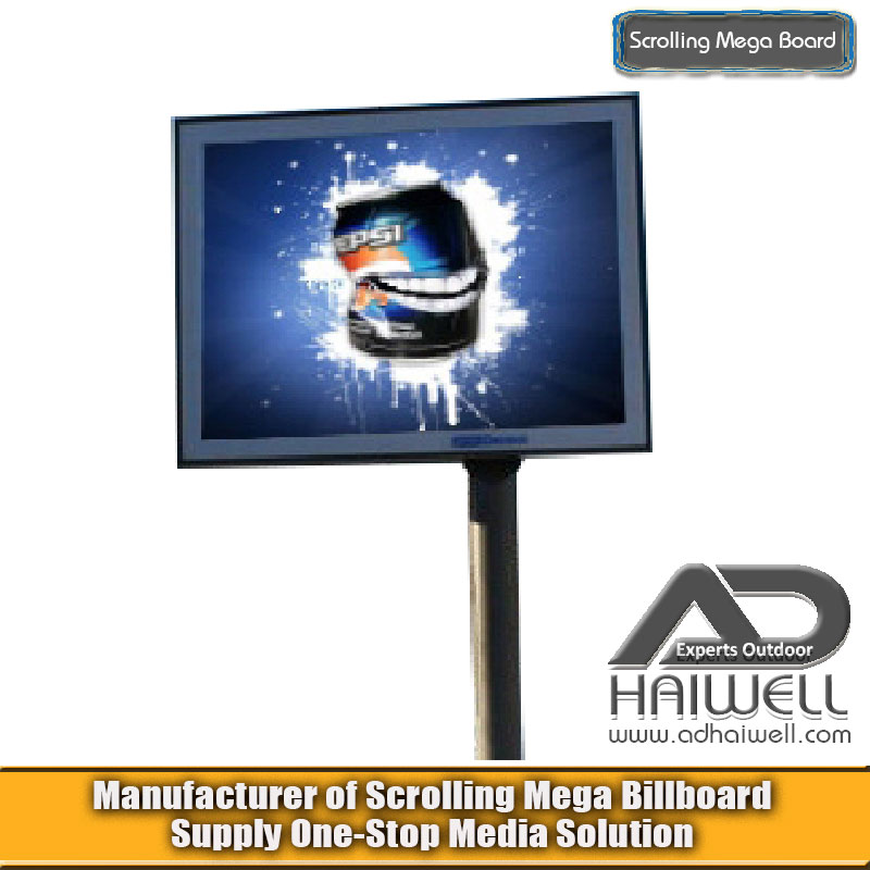 Cantilever Scrolling Rotating Dynamic Ads Display Billboard Adhaiwell