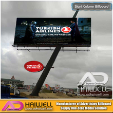 Outdoor Slant Shape Billboard Flex Banner Construction for Sale