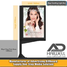 Flag Pole Standing Digital Scrolling LED Signage