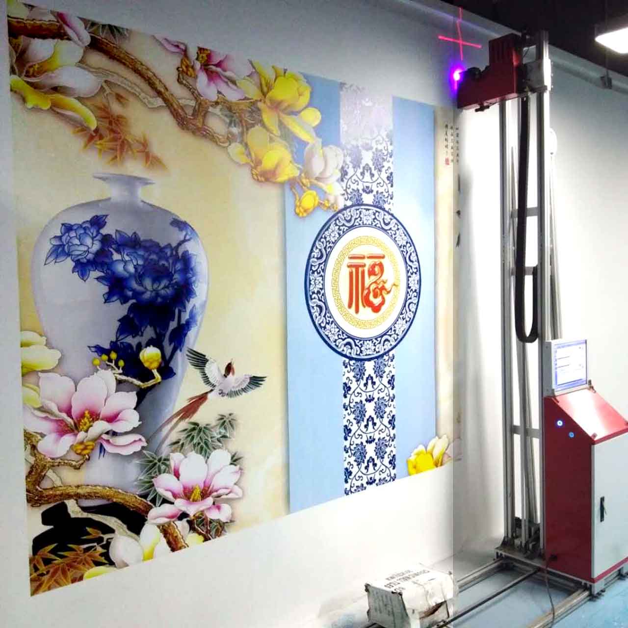 3D Wall Decorating Wallpaper Vertical Inkjet Printer Machine China