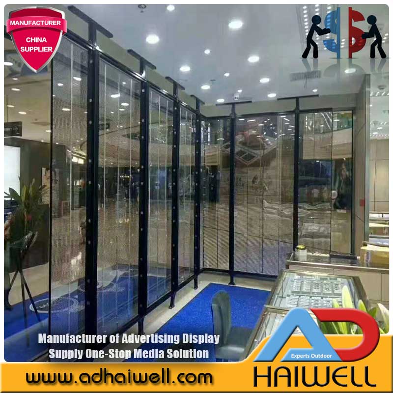 Building Glass Curtain Wall Transparent LED Display