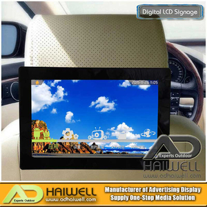 Taxi Media Car Seat Android LCD Advertising Screen