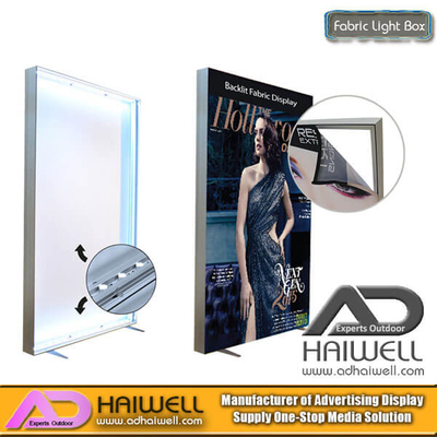LED Frameless Aluminum Fabric Light Box Digital Display Screen Signage
