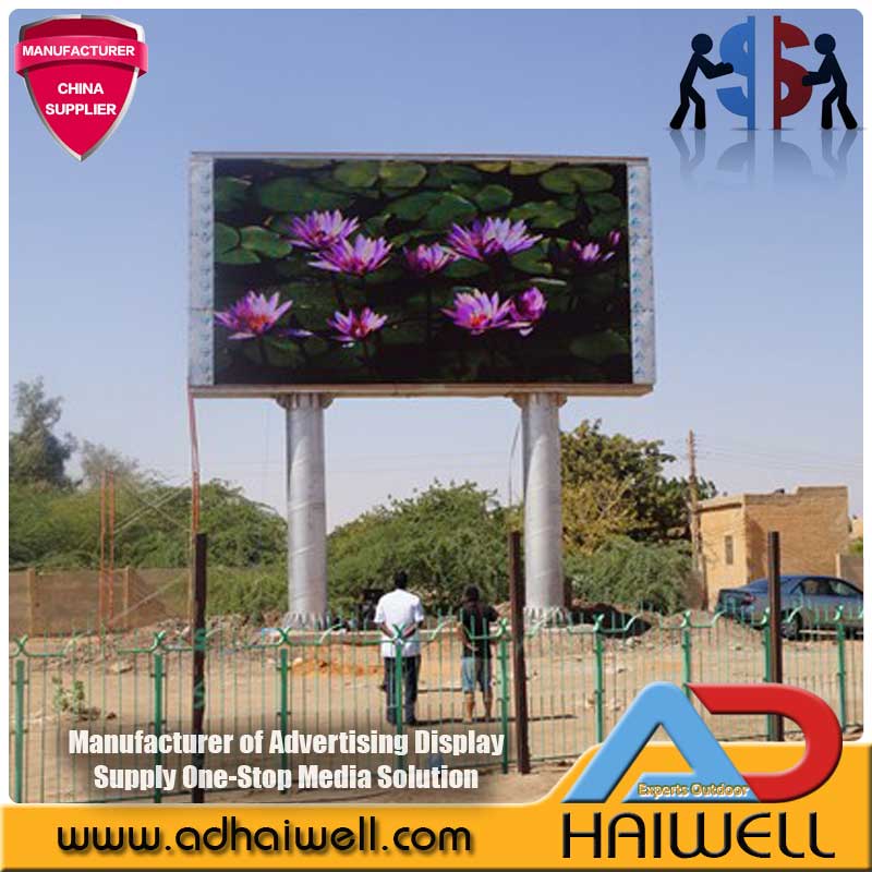 Outdoor SMD LED Screen Display Advertising Billboard Structure 10mx5m 