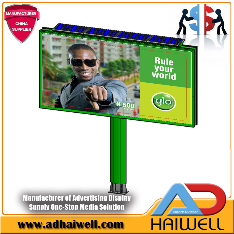 6m x 3m Solar Solution Backlit Advertising Billboard
