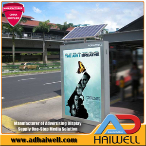 Solar Powered Street Advertising Scrolling Light Box